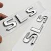 AATQ1 3D ABS Car Letters Logo SLS Badge Rear Trunk Emblem Decals For Mercedes Benz SLS C197 R197 Tail Marking Accessories