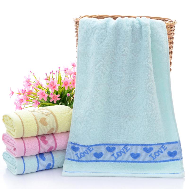 Towel Absorbent Home Daily Couple Face Towel Gift LOVE