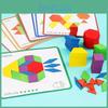 Wooden Shape Puzzle Educational Toy For Kids With Color Matching For Early Learning Development