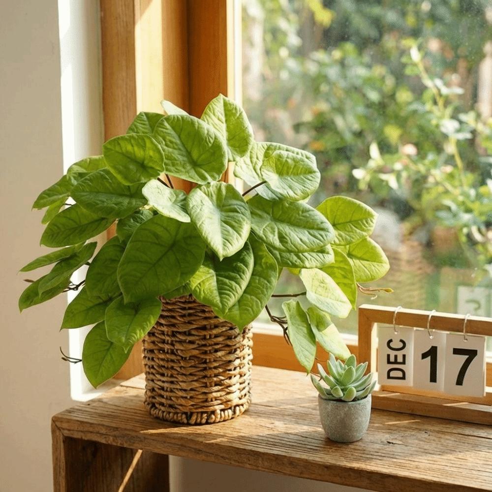 Vibrant Colors Artificial Plants 42 Leaves Simulated Green Plants Fake Tree Leaves Patio
