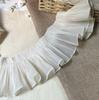 Krajková lemovka se skládaným lemem - 10cm DIY Dekorace oblečení