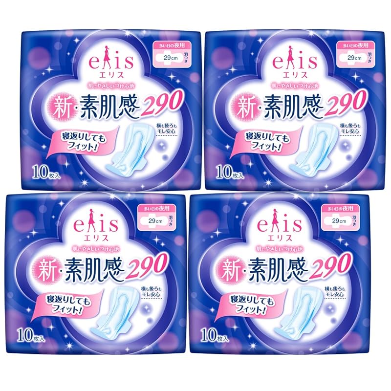 

Ellis New bare skin feeling with wings 29cm (Many nights) 40 sheets (10 sheets x 4 packs) [Bulk purchase]