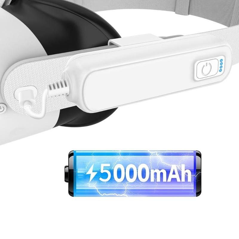 Ergonomischer externer Akku für MQ 3S/3 VR-Geräte Bietet bis zu 4 Stunden zusätzliche Spielzeit für verlängerte Nutzung