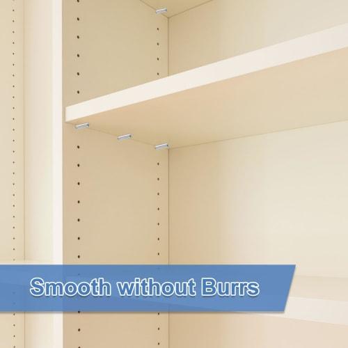 uxcell 4-Piece Shelf Support Dowel Pins, 10mm Diameter, 70mm Length, 316L Stainless Steel, Cylindrical, for Furniture Fixing, DIY, Metal, Silver