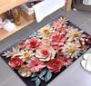 Printed household floor mats, bathroom absorbent floor mats, bedroom living room door mats, home decoration carpets