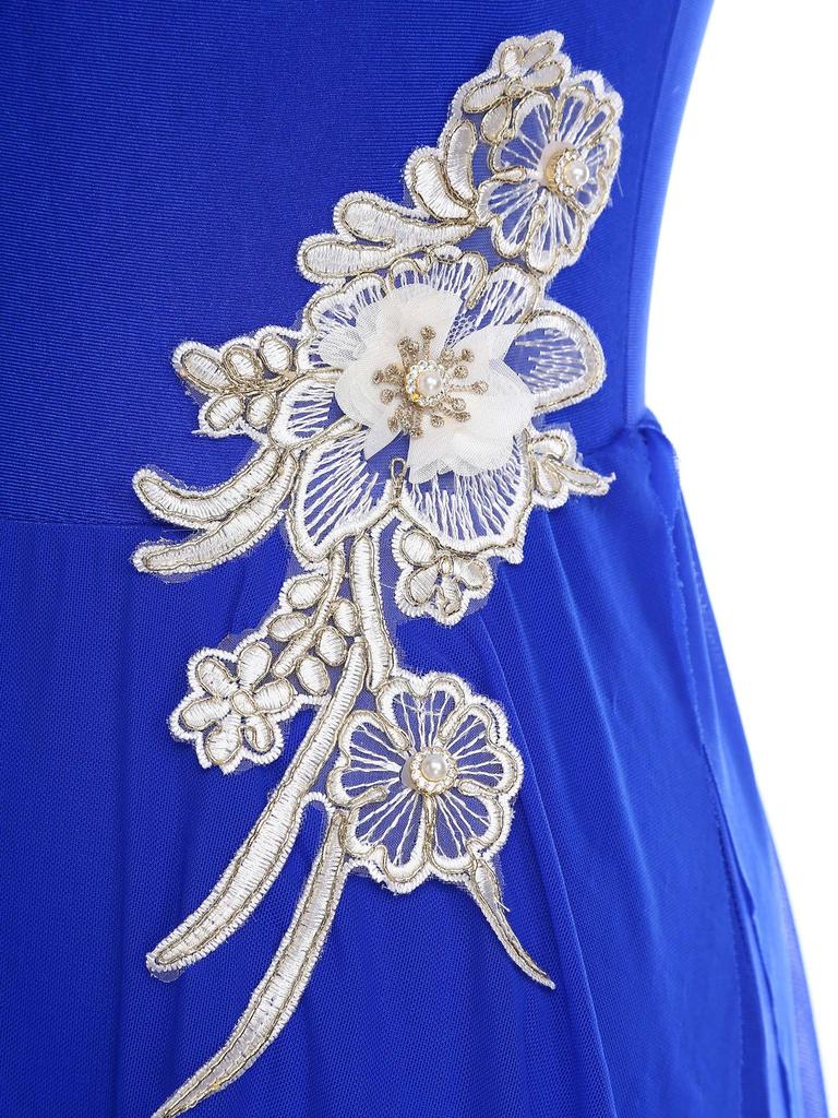 Womens Lyrical Dance Dress Sleeveless Ruched Mesh Overlay Shiny Rhinestones Side Slit Ice Skating Costume