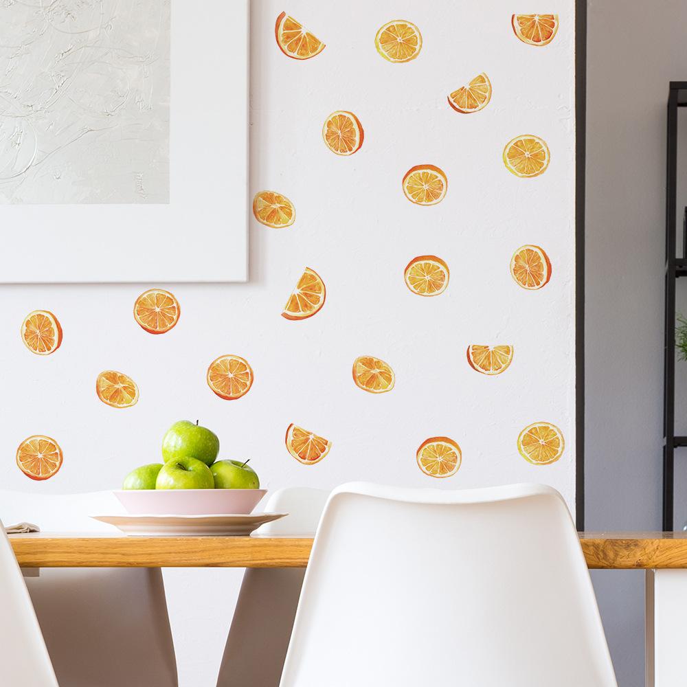 Fruit and Orange DIY Kitchen Dining Room Home Background Beautification Wall Stickers