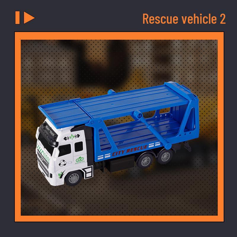 Little King Alloy Toy Pull-Back Excavator - Children's Construction Vehicle Model 