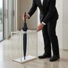 Metal Umbrella Stand Exposed Frame Water-Collecting Tray Umbrella Stand Entryway Organizer Rectangular Household Storage