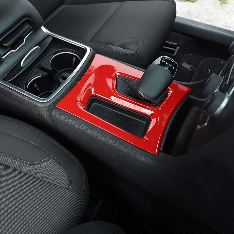  ABS Interior Gear Shift Panel Decoration Protective Cover Sticker Fit For Dodge Charger 2015 Up Interior Accessories