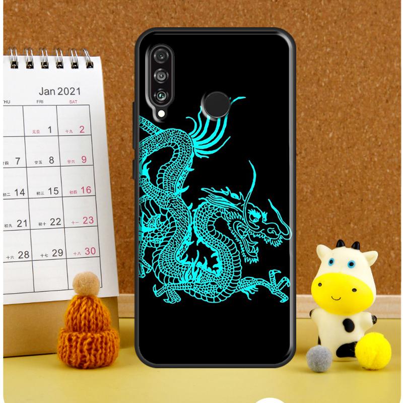 Ancient Japanese Dragon For Huawei Nova Y61 Y60 Y70 Y72 Y73 Y90 Y91 12i 11i 3i 7i 8i 9 10 SE P20 P40 P30 Lite Case