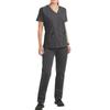 Ladies' Loose And Comfortable V-neck Short Sleeved Stand Up Collar Workwear With Multiple Pockets Suit Set