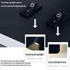 Wandleuchte - uksunvi - dimmbar - LED - modernes Design - schwarz