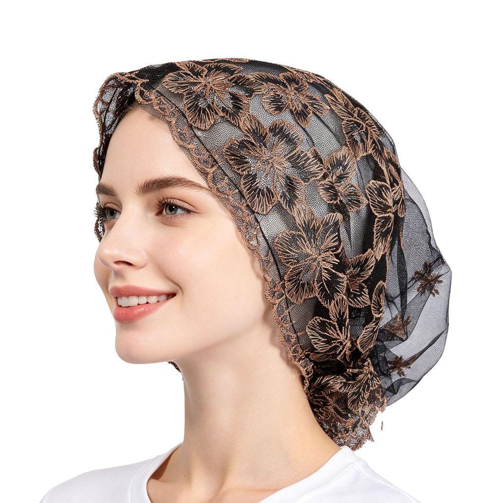 Polyester Embroidered Mesh Sun Hat With Adjustable Fit For Summer Fashion