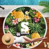 Carton Pineapple Round Beach Towel Tassel Bohemian Flamingo Large Blanket Picnic Yoga Mat travel Boho Tablecloth Beach towel