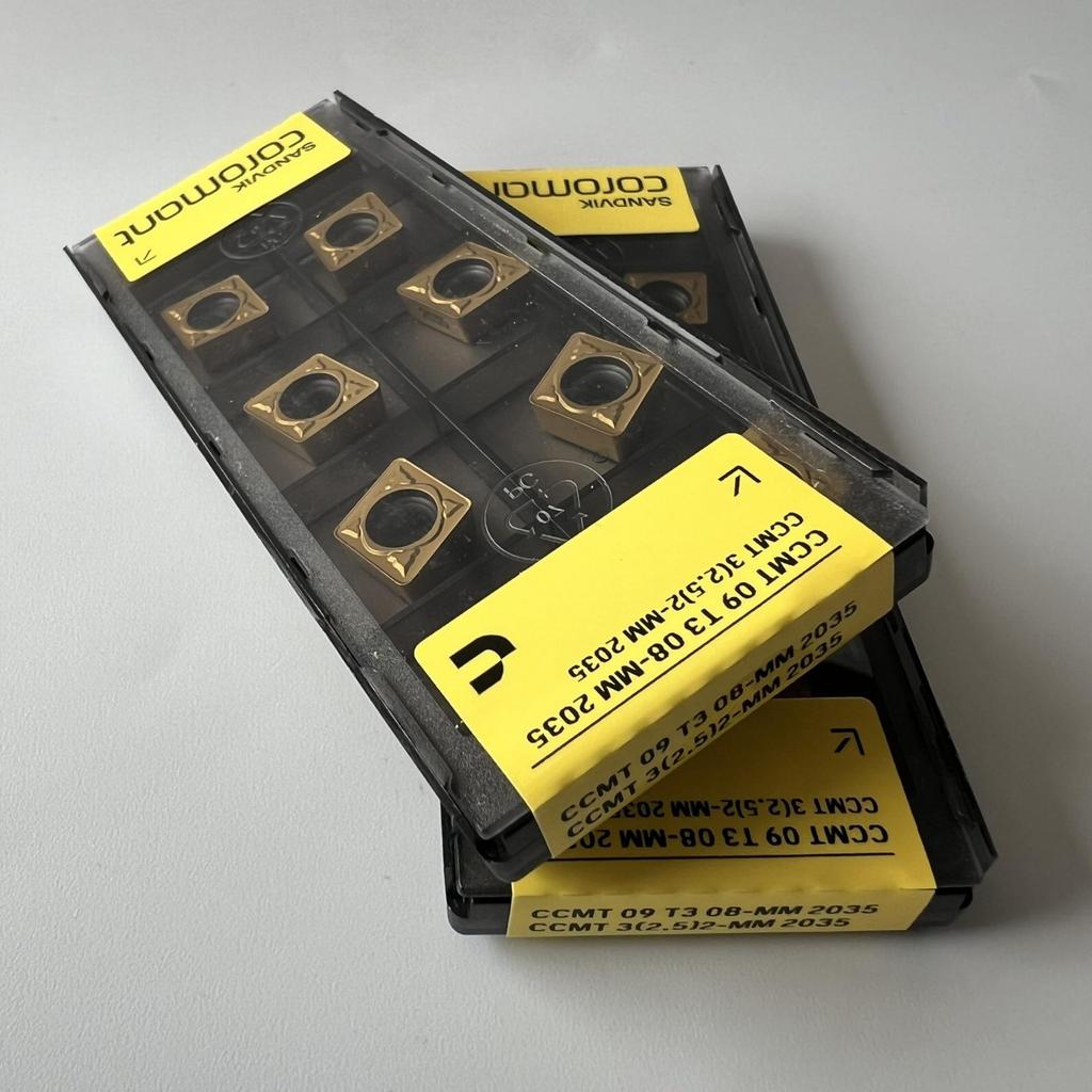 SANDVIK / CCMT09T308-MM 2035 / Original Swedish hard alloy blade 10 Pcs