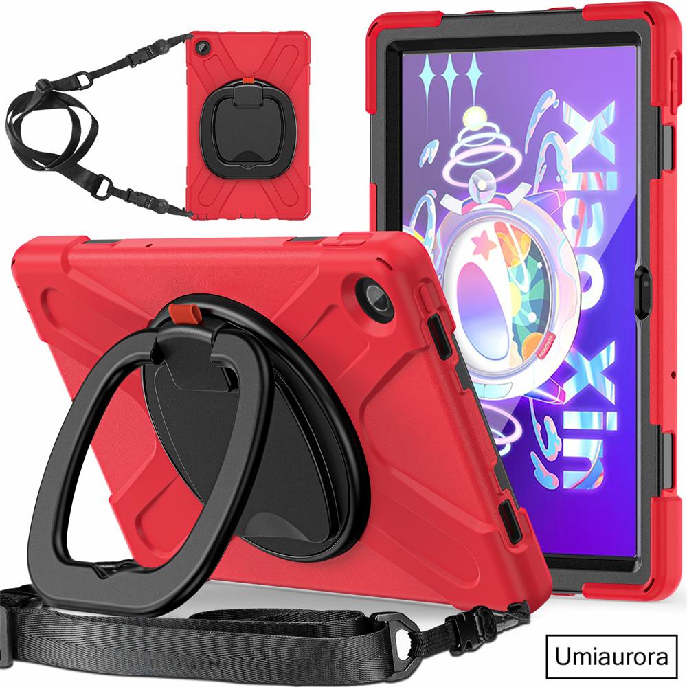 For Lenovo Tab M10 Plus TB-X606F 10.6 TB128FU 3rd 10.1 Inch TB328FU TB-X306F Shockproof Tablet Case Hand Ring Stand Rugged Funda