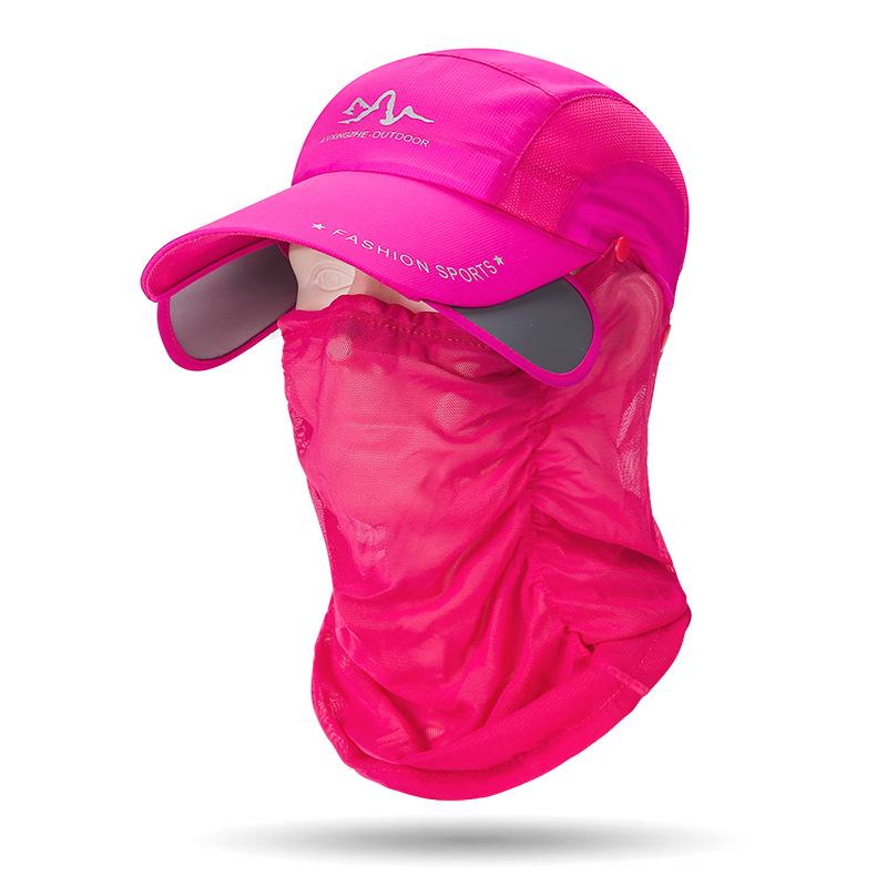 

Летняя выдвижная кепка с козырьком, съемной защитой шеи, солнцезащитная бейсболка, мужская уличная защита от солнца, маска для лица, быстросохнущая кепка для рыбалки Adjustable 55-60cm