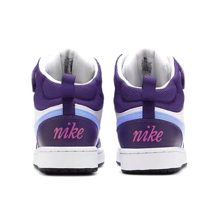 (GS) Nike Court Borough Mid 'White Purple Blue' Kids' CD7782-106