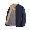 Men's Spring & Autumn Casual Stand-Up Collar Jacket - Dad Style, Versatile, Loose-Fit, Lightweight