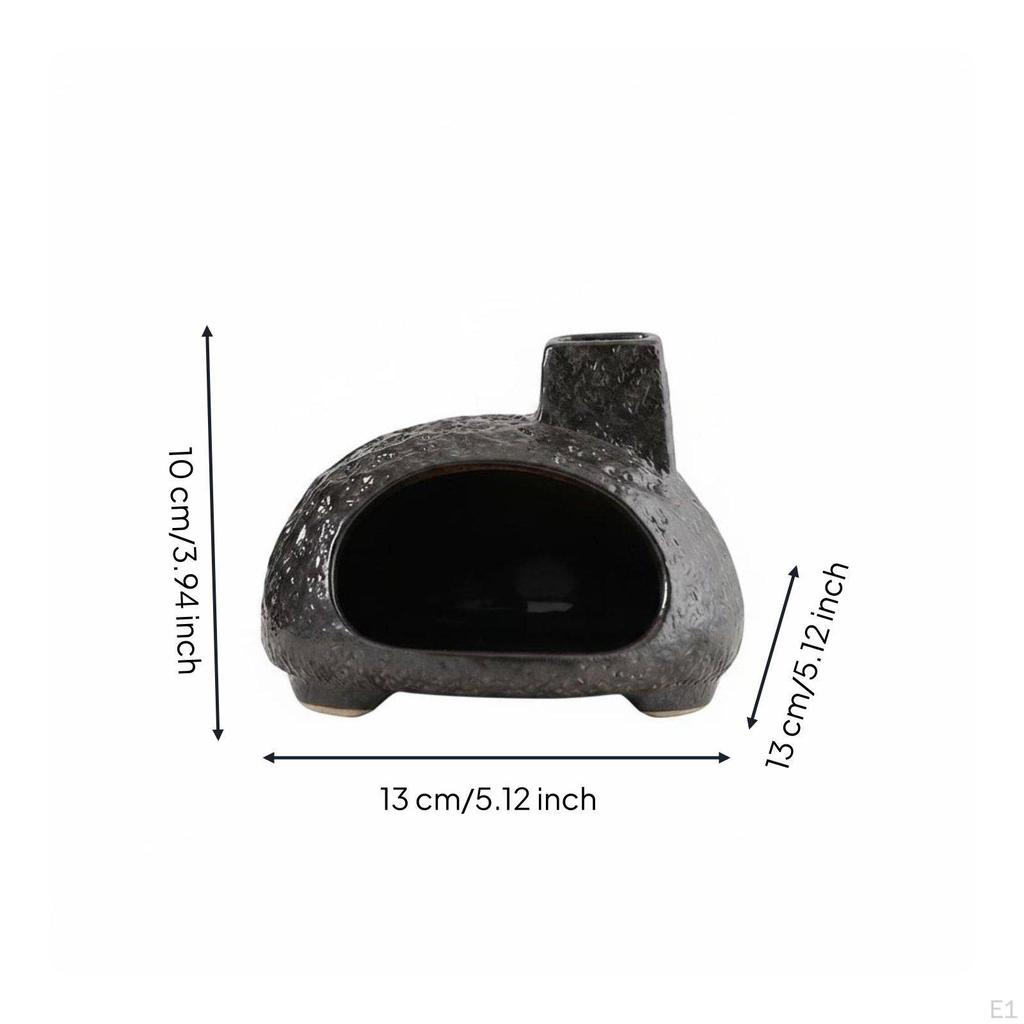 Mini Fireplace Scent Holder Ceramic Easy to Clean Scented Cone Burner for Living