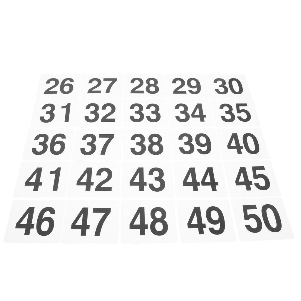 25 Segnaposto a Tenda Eleganti Segni Numerati per Disposizione Posti Matrimonio Marcatori Posti Riservati in Plastica Resistente