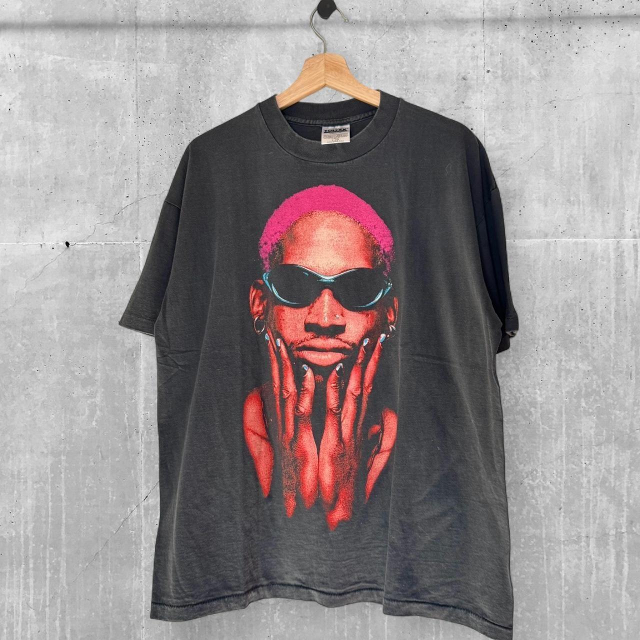 Dennis Rodman graphic black color reprint shirt AN64618 XL