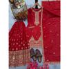 Launching New  Đěsigner Party Wear Look Pur Chinon Silk Top Plazzo & Dupatta Set