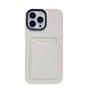 3-in-1 liquid card bag, suitable for Apple iPhone15Pro contrasting color mobile phone case 14 skin feeling plug-in card protective case