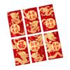 2024 Year Of The Dragon Cartoon New Year Personalized Creative Spring Festival Red Envelope New Year’s Cute Red Envelope 6PCS