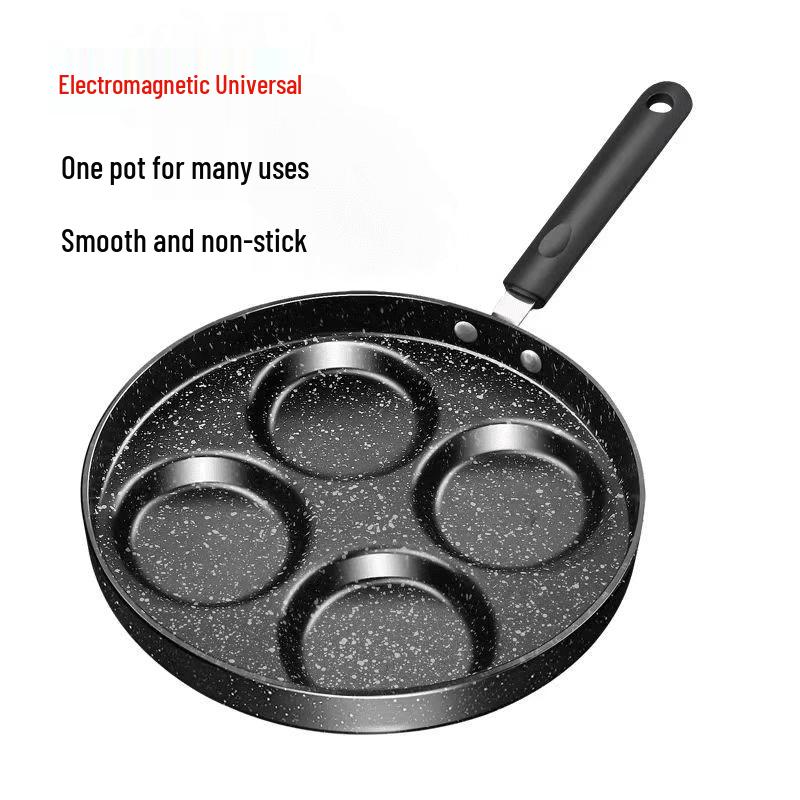 JingJingRS 7-Hole Maifan Stone Non-Stick Egg Frying Pan