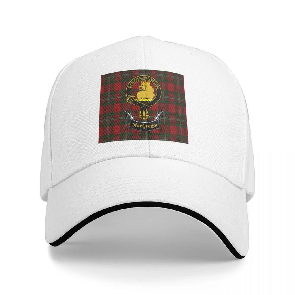 Scottish MacGregor Clan Tartan and Crest Products Baseball Cap Dad Hat Unisex Hat Women Unisexs
