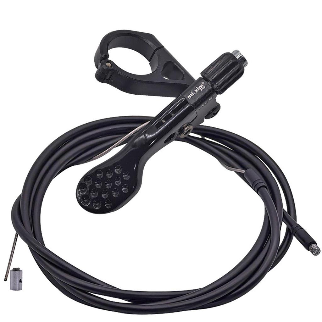 Bike Seatpost Dropper Remote Lever Bicycle Seat Post Aluminum Alloy with Cable and End Cap for Outdoor Road Bike Sports Cycling