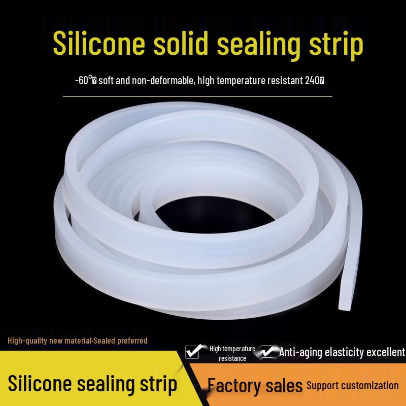 Hitzebeständiger quadratischer Gummi-Dichtungsstreifen aus Silikon (6/8/10/12/15/20)