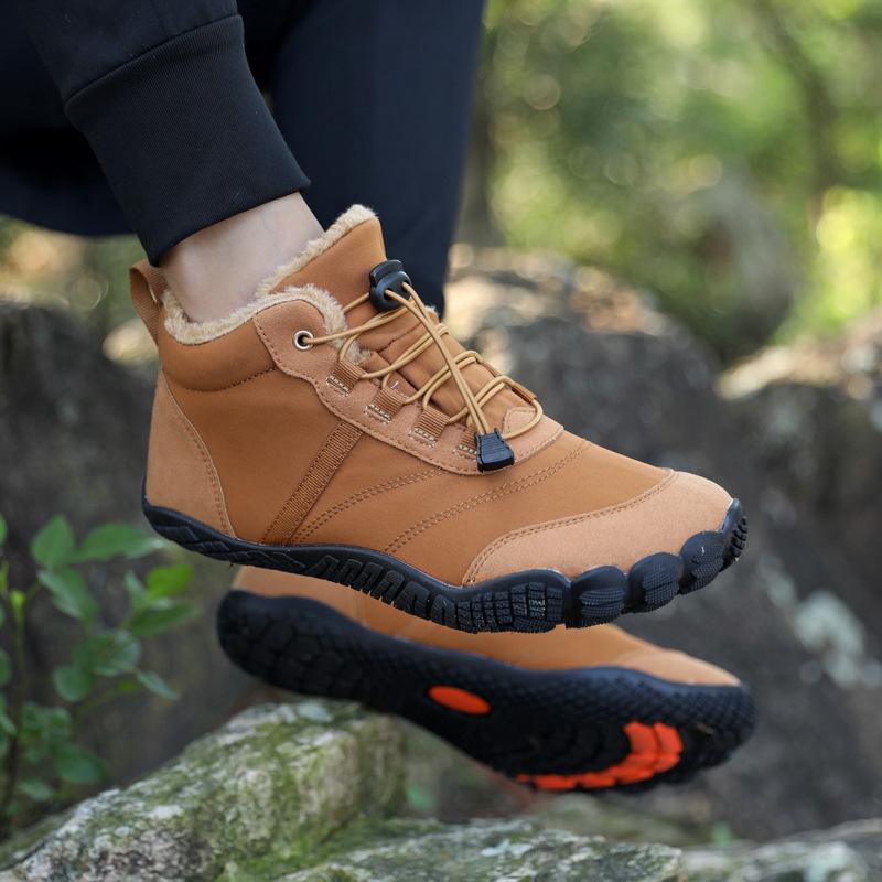 Podzimní a zimní bavlněné boty venkovní sametové teplé bavlněné boty velká velikost vysoké kotníkové studené boty sportovní sněhule
