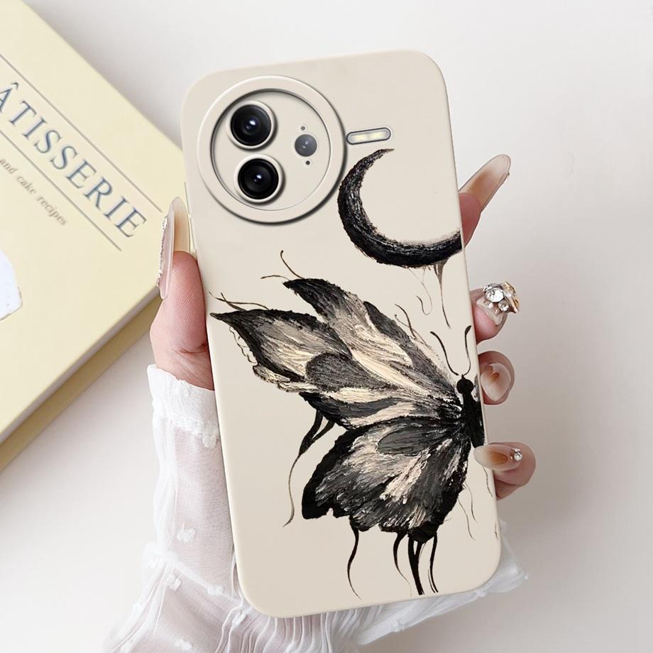 Soft Slim Silicone Fundas For Xiaomi Poco F7 Pro F7 Ultra Case For Redmi K80 K80Pro Back Cover Cartoon Panda Rabbit Flowers Capa