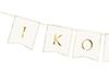 Banner Garland First Holy Communion White and Gold