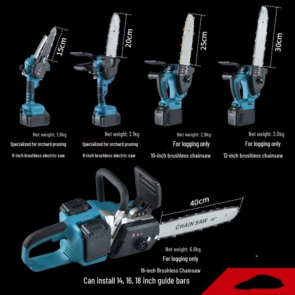 Wireless Lithium-ion Electric Chainsaw for Outdoor Pruning and Efficient Single-Hand Logging
