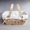 Handmade Wood Woven Picnic Storage Basket