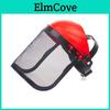 Trimmer Safety Garden Grass 1pc Helmet Hat With Full Face Mesh Protective Mask For Logging Brush Cutter Forestry Protection