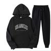 Europäische und amerikanische Herrenmode Frühling und Herbst Kapuzenpullover einfarbig Pullover-Anzug Herren Sport- und Freizeitanzug Herren-Kapuzenpullover