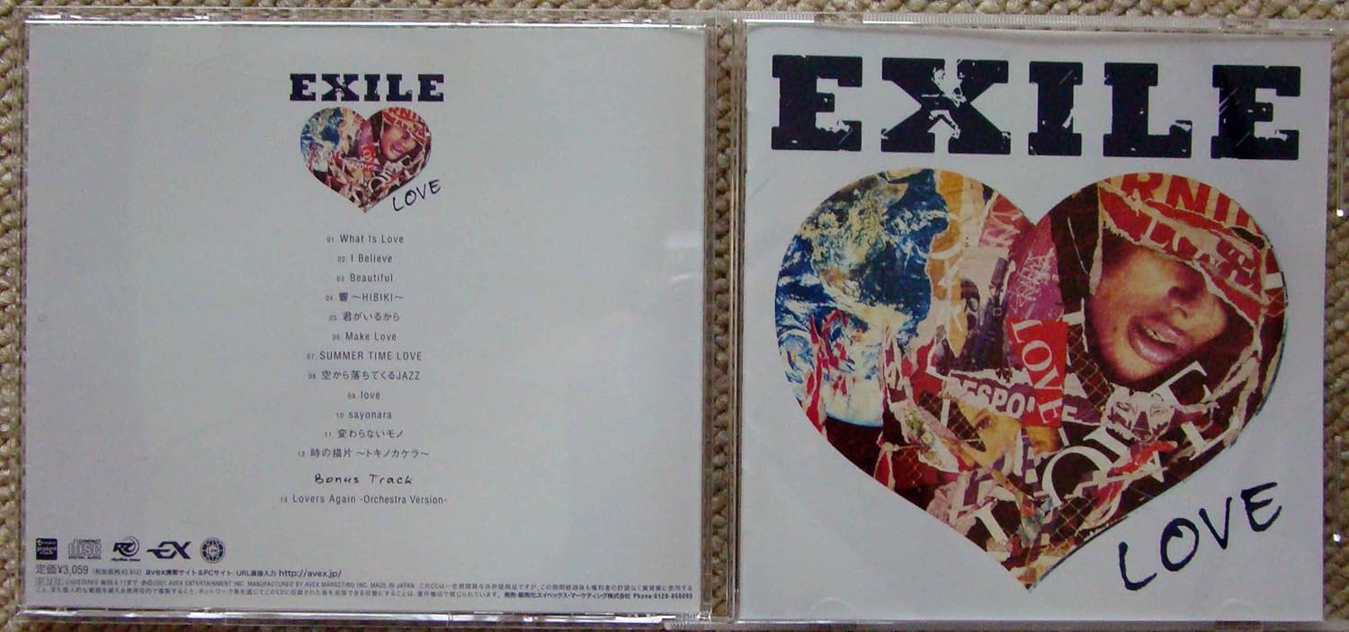 

CD EXILE - EXILE LOVE RZCD45806PROMO Japan ObiJapanese Pop/Rock Used