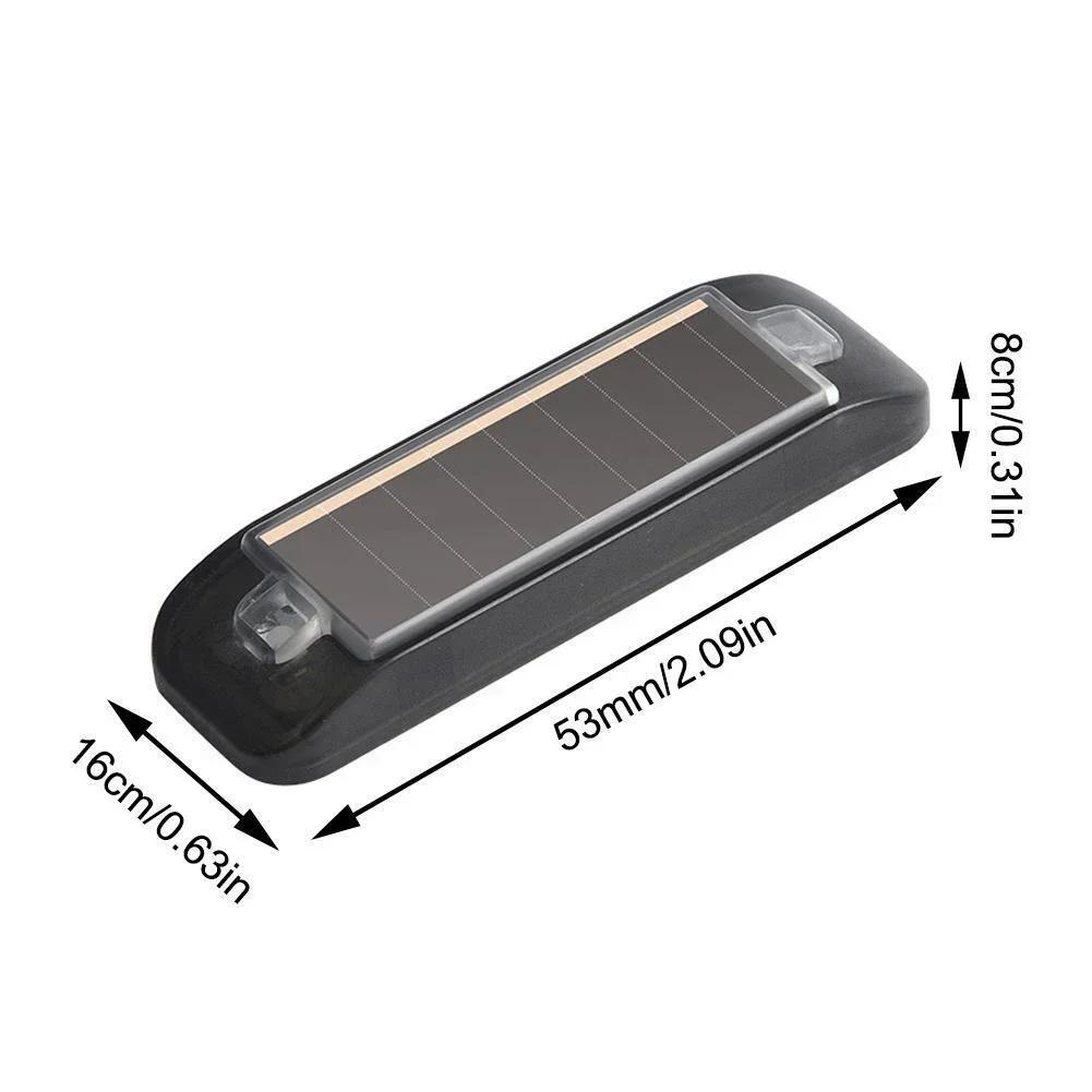Solar-Powered Car Alarm Security Light With Flashing LED Light Simulated Fake Anti-Theft Signal Warning Lamp