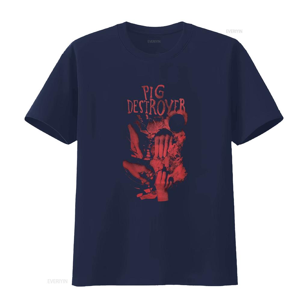 PIG DESTROYER Hands T Shirt Unique Art Print for Metal Fans vintage Washed homme Top For Everyday Wear Soft Stylish Unisex