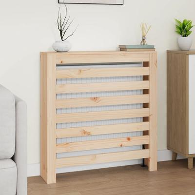 Vidaxl Radiator Cover, 79.5X19X84 Cm, Solid Pine Wood