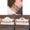 Elegant Zircon Oval Hand Bracelet For Women With Stylish Geometric Design