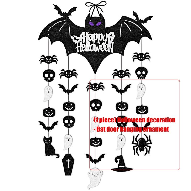 Portable Paper Bat Ornament Easy Install Halloween Window Wall Decorations For Home Office Party