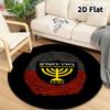 Beitar Jerusalem Fc Round Area Rug Carpet Rug For Living Room Bedroom Sofa Playroom Decor Nonslip Floor Mat