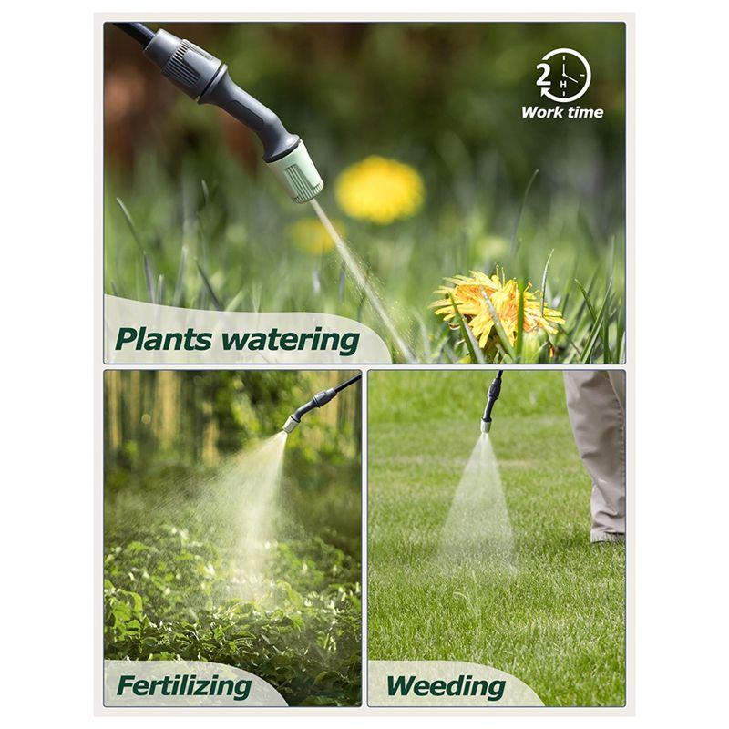 Good-1.35 Gallon/5L Battery Powered Sprayer Electric Sprayers With Adjustable Nozzle In Lawn And Garden Sprayer