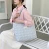 Minimalist Heart Pattern Canvas Tote With Soft Polyester For School And Work